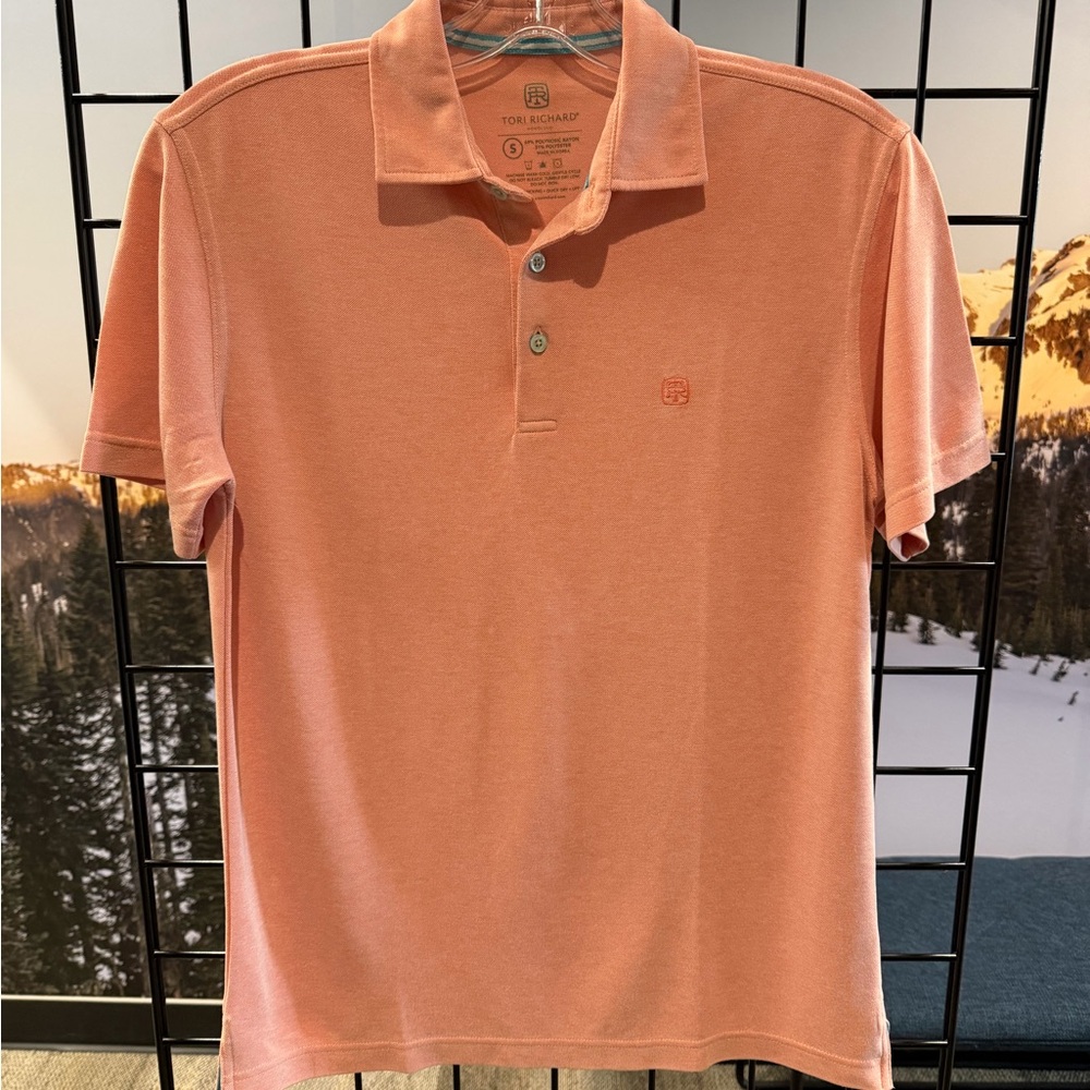 Tori Richard Men's Coral Polo Shirt